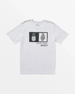 RVCA PINEAPPLE GRENADE TEE White Sale