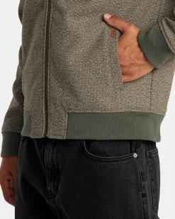 RVCA PISCO ZIP-UP JACKET Olive New