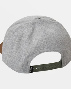 RVCA PLATFORM SNAPBACK HAT Heather Grey Hot