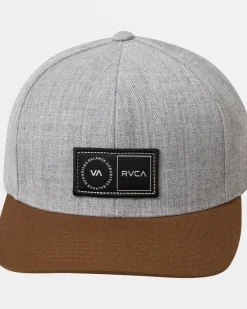 RVCA PLATFORM SNAPBACK HAT Heather Grey Hot