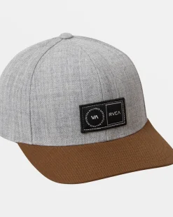 RVCA PLATFORM SNAPBACK HAT Heather Grey Hot