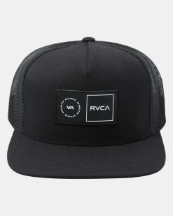 RVCA PLATFORM TRUCKER HAT Black Hot