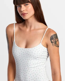 RVCA POINTE ONE-PIECE SWIMSUIT White New
