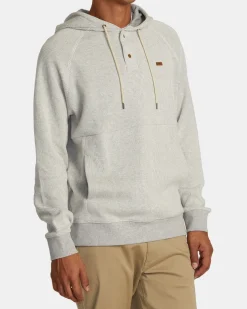 RVCA PORT HOODIE Silver Bleach Best