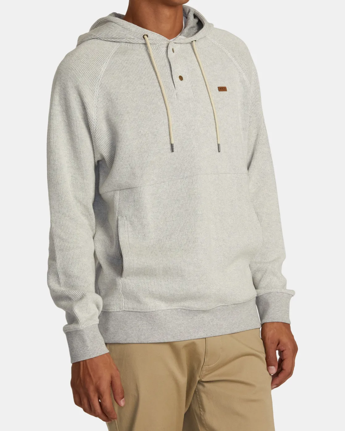 RVCA PORT HOODIE Silver Bleach Best