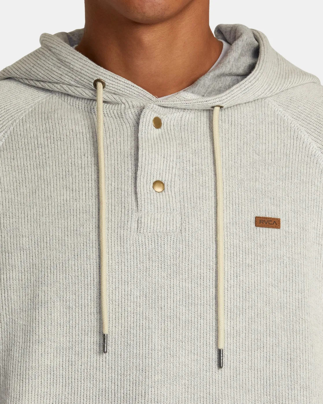 RVCA PORT HOODIE Silver Bleach Best