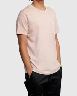 RVCA PTC II PIGMENT TEE Pale Mauve Discount