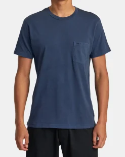 RVCA PTC II PIGMENT TEE Moody Blue Outlet