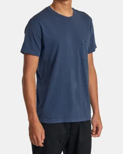 RVCA PTC II PIGMENT TEE Moody Blue Outlet