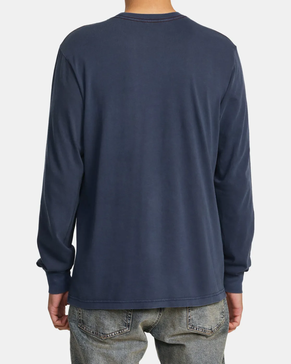 RVCA PTC PIGMENT LONG SLEEVE TEE Moody Blue Online
