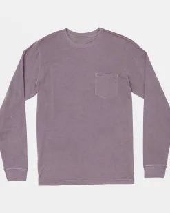 RVCA PTC PIGMENT LONG SLEEVE TEE Gray Ridge