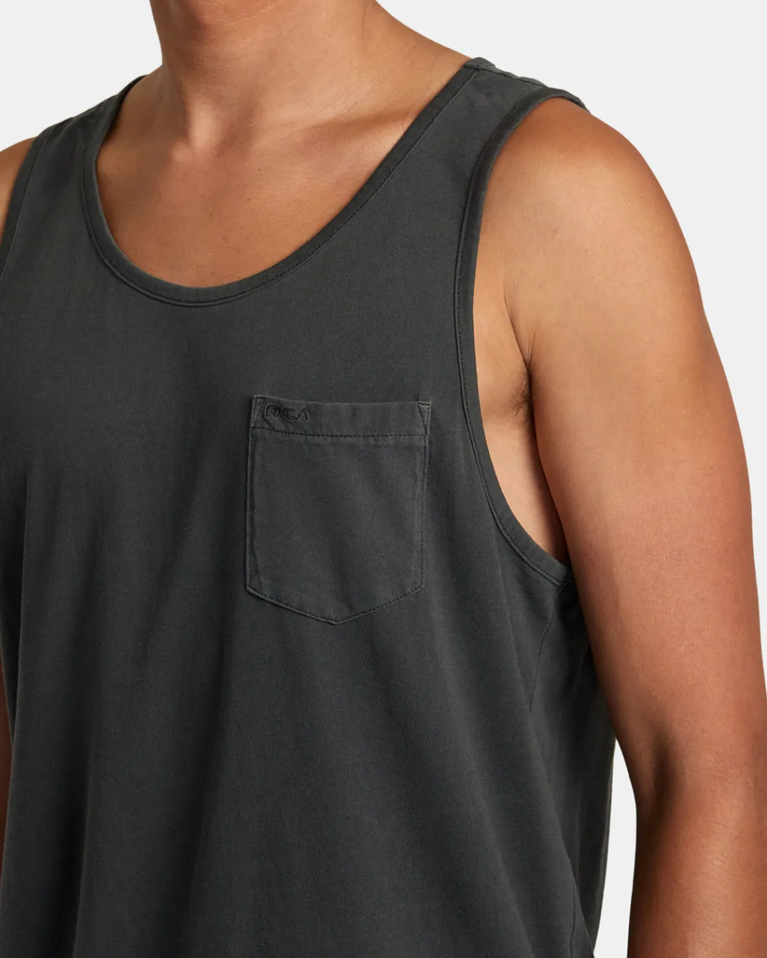 RVCA PTC PIGMENT TANK TEE Pirate Black Sale