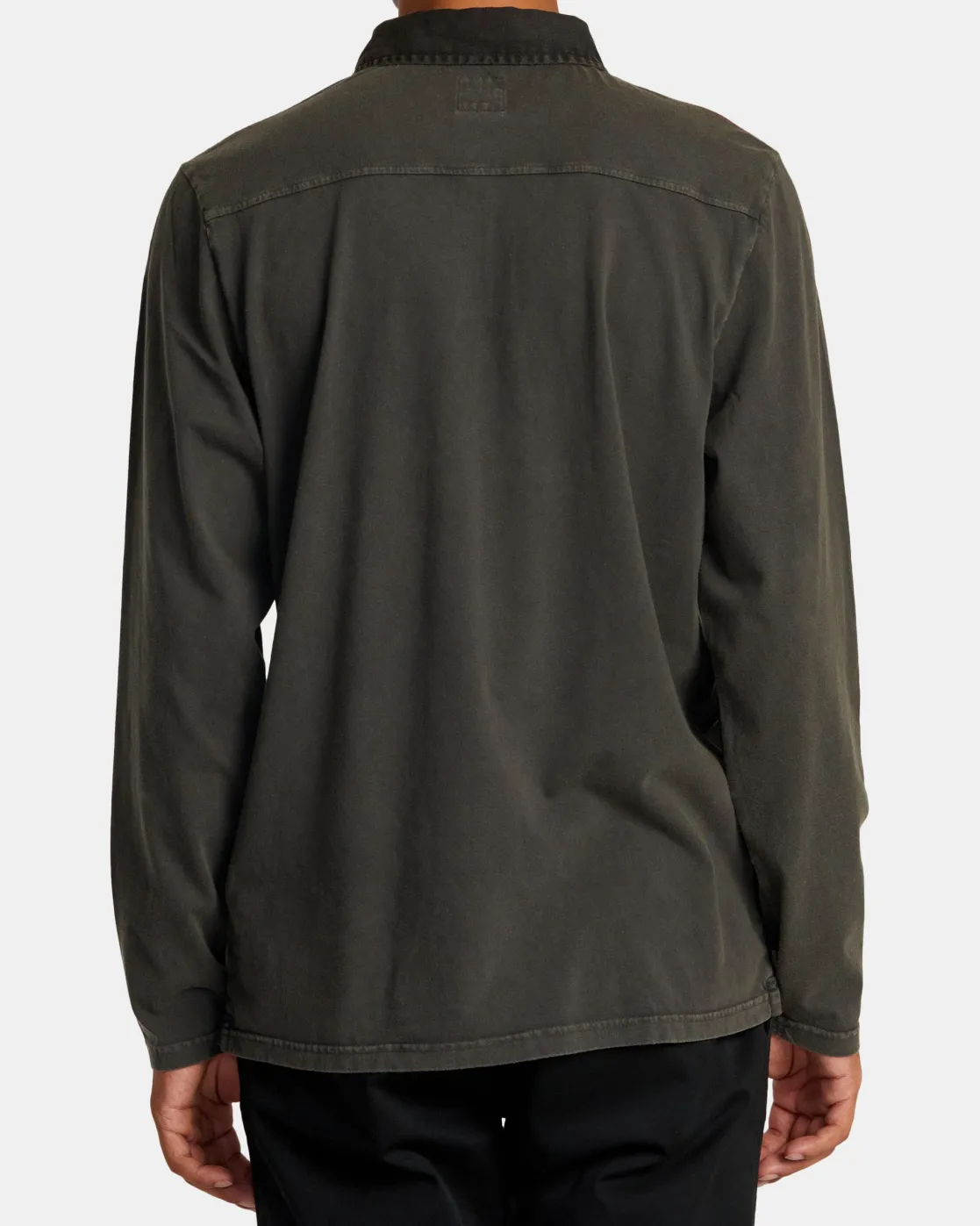 RVCA PTC POLO II LONG SLEEVE SHIRT Pirate Black Clearance