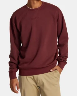 RVCA PTC SWEATSHIRT Red Earth Sale