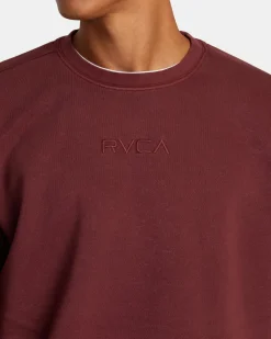 RVCA PTC SWEATSHIRT Red Earth Sale