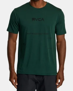 RVCA RADIAL GRAPH SPORT TECH TEE Forest Discount