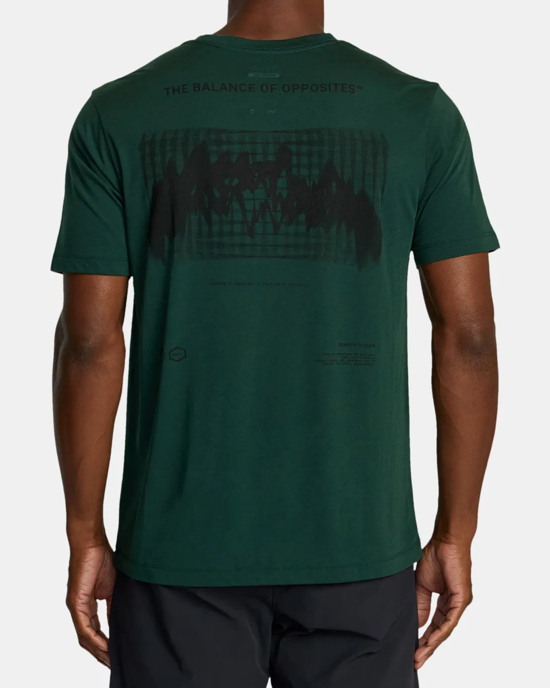 RVCA RADIAL GRAPH SPORT TECH TEE Forest Discount