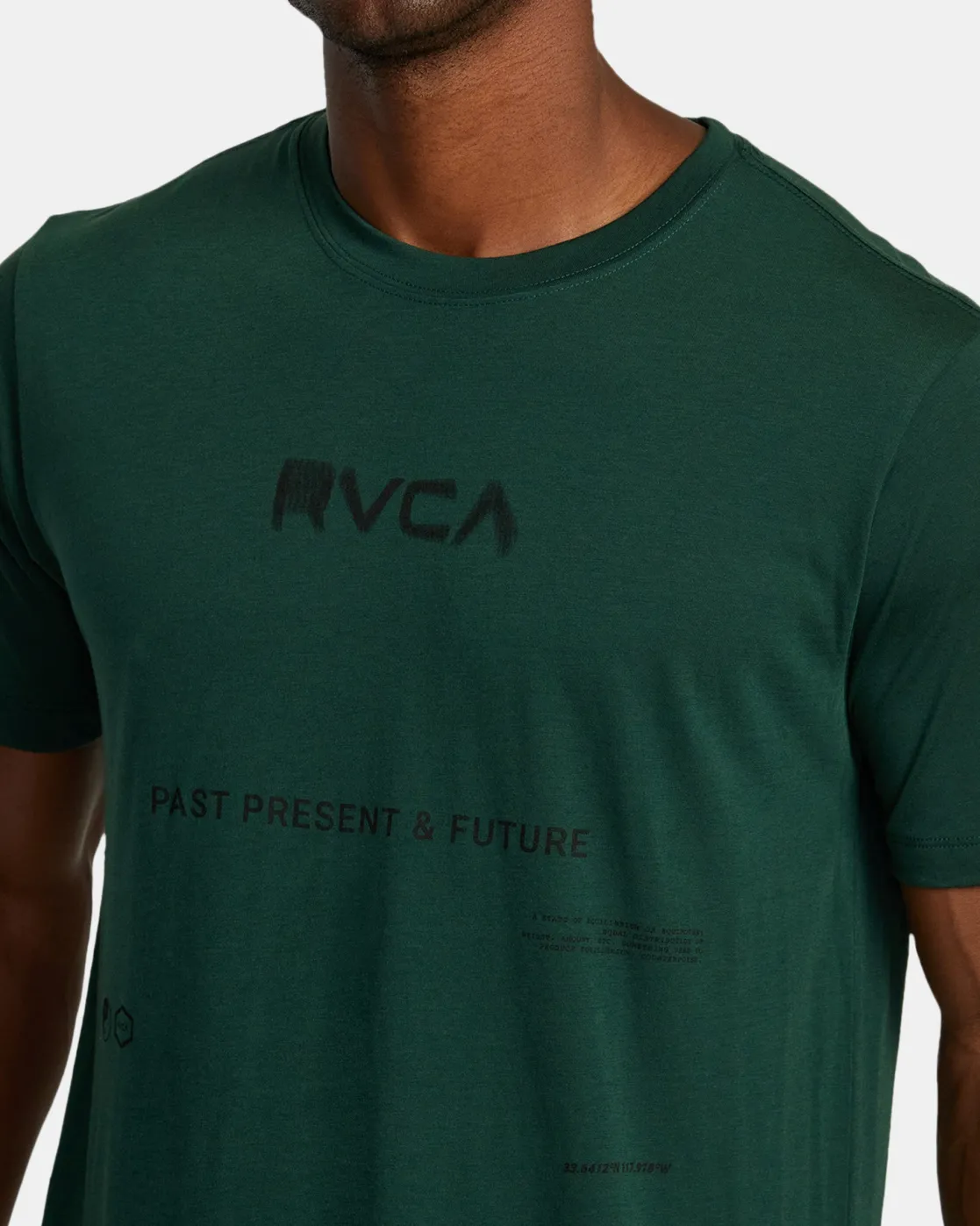 RVCA RADIAL GRAPH SPORT TECH TEE Forest Discount