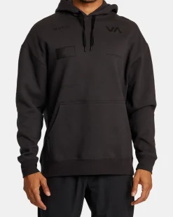 RVCA RADIATE HOODIE Washed Black Outlet