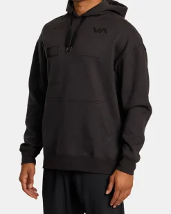 RVCA RADIATE HOODIE Washed Black Outlet