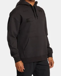 RVCA RADIATE HOODIE Washed Black Outlet
