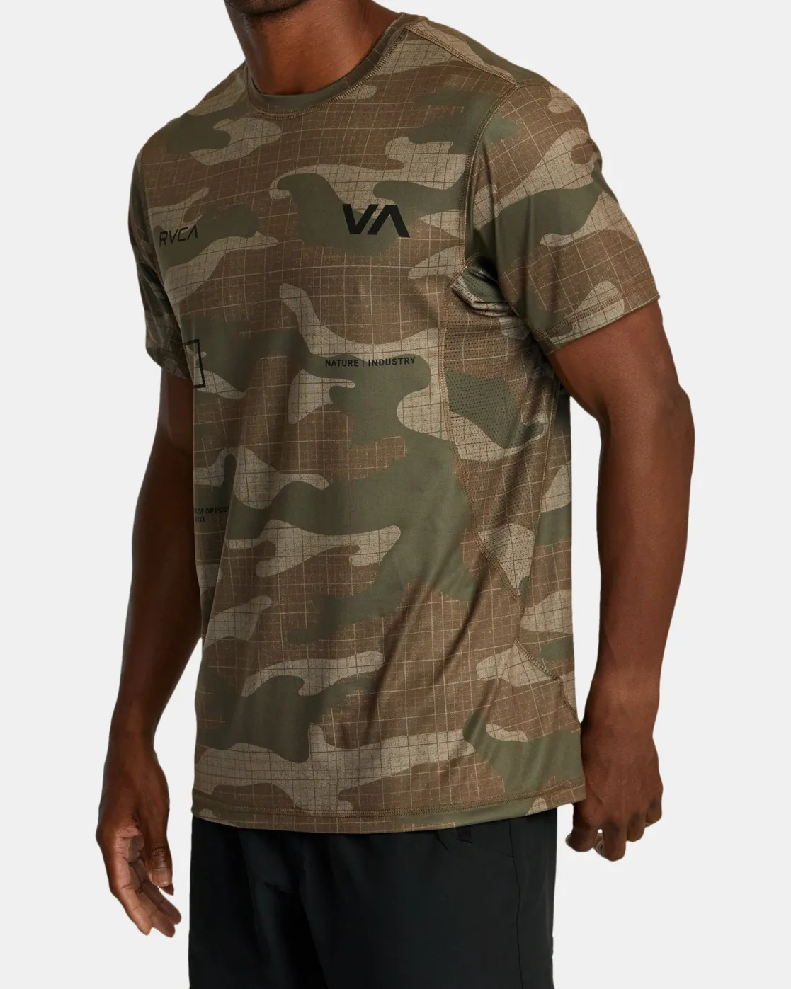 RVCA RADIATE SPORT VENT TEE Desert Camo Discount