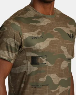 RVCA RADIATE SPORT VENT TEE Desert Camo Discount