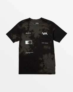 RVCA RADIATE TEE Washed Black Sale