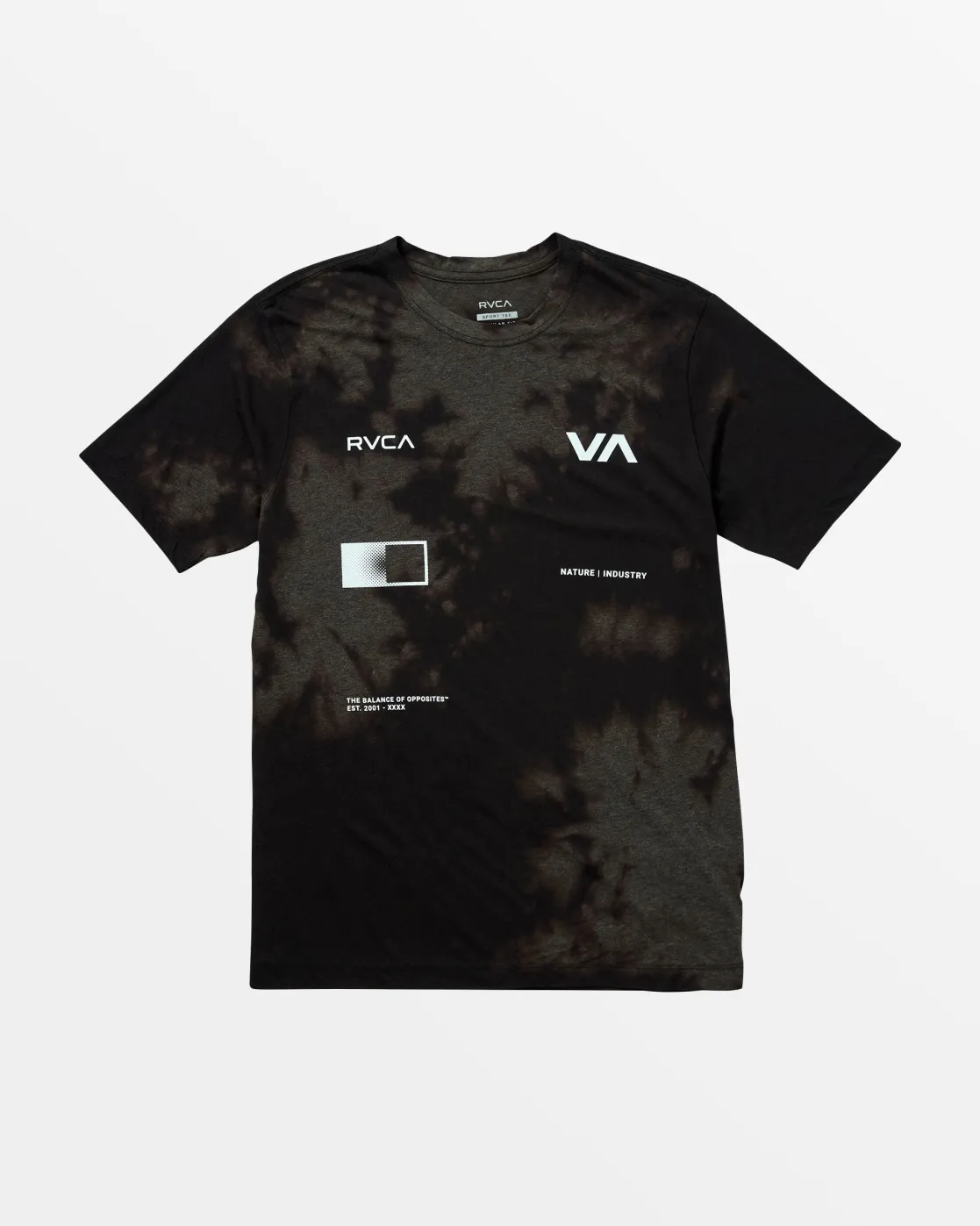 RVCA RADIATE TEE Washed Black Sale