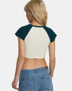 RVCA RAGLAN TEE Ponderosa Pine Sale