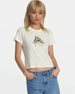 RVCA RAINBOW SKULL TEE Whisper White New