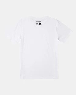 RVCA RAINBOW SKULLS TEE White New