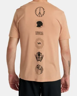 RVCA RELIC STACK TEE Earth Clay Sale