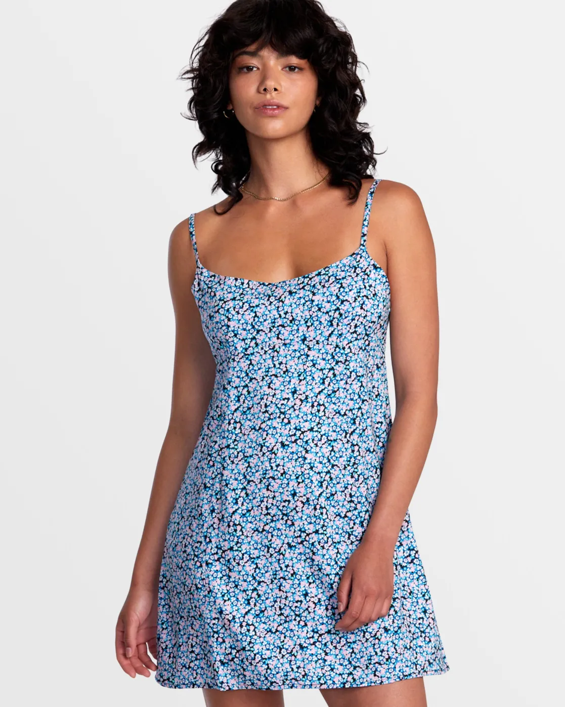 RVCA REMI MINI DRESS Black Floral Hot