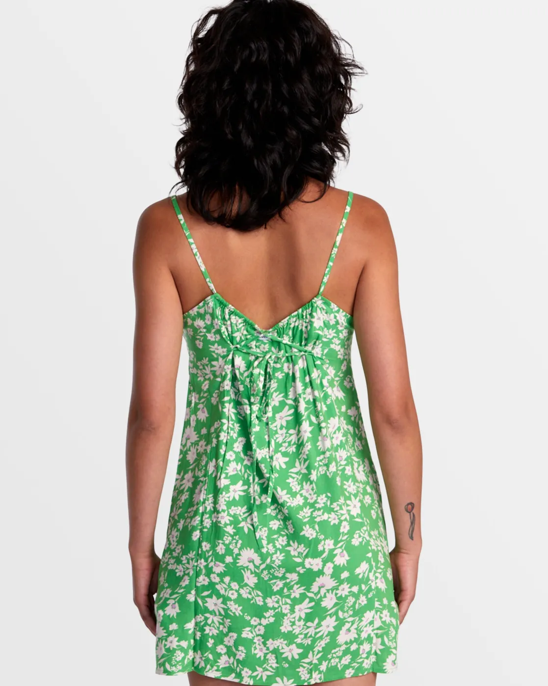 RVCA REMI MINI DRESS Classic Green Clearance
