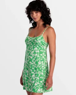 RVCA REMI MINI DRESS Classic Green Clearance