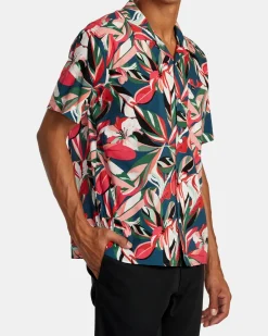 RVCA RESORT SHORT SLEEVE SHIRT Floral Multi Hot