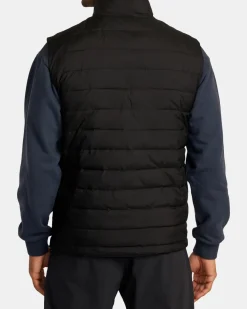 RVCA REVERSIBLE PUFFER VEST Black Best