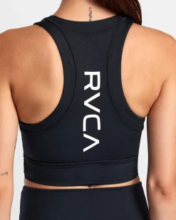 RVCA RIBBED FITTED TANK TOP Black New