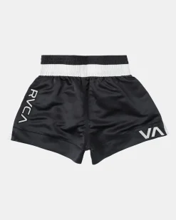 RVCA 15" MUAY THAI BOXING SHORTS Black Best