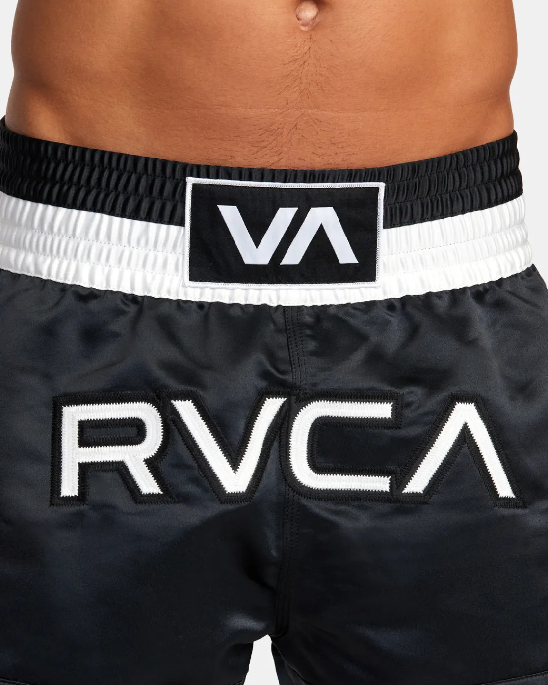 RVCA 15" MUAY THAI BOXING SHORTS Black Best