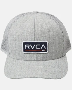 RVCA CURVED TRUCKER HAT Heather Grey Sale