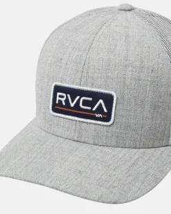 RVCA CURVED TRUCKER HAT Heather Grey Sale