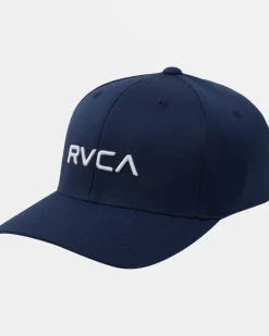 RVCA FLEX FIT HAT Navy Sale