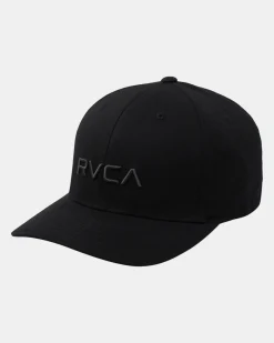 RVCA FLEX FIT HAT Black