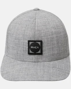 RVCA FLEXFIT HAT Heather Grey Hot