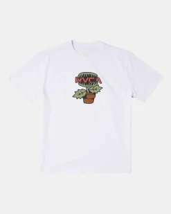 RVCA FLYTRAP TEE White Discount