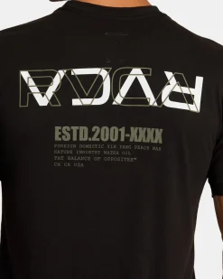 RVCA LAYER FLIP TEE Black Hot