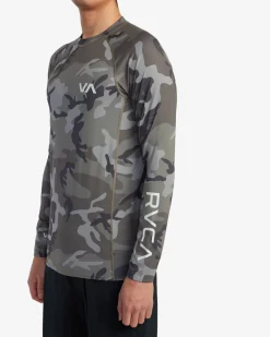 RVCA LONG SLEEVE RASHGUARD Camo Sale