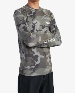 RVCA LONG SLEEVE RASHGUARD Camo Sale